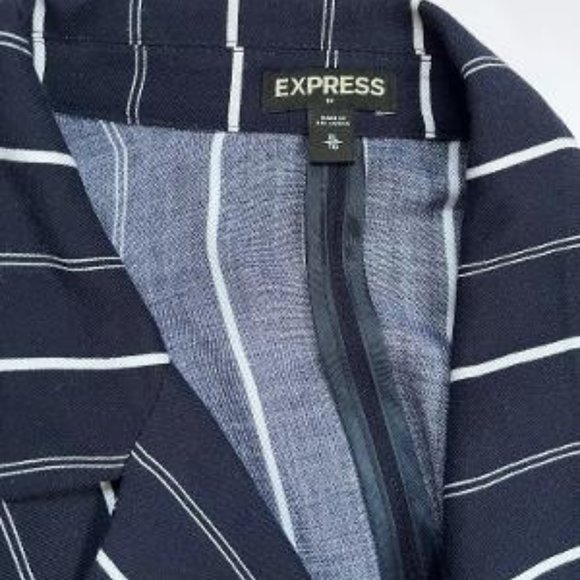 Express Navy Striped Blazer, size extra large - Picture 2 of 2